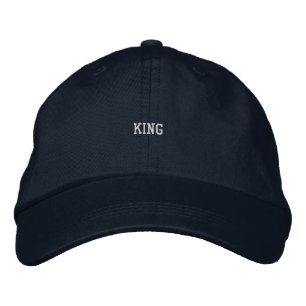 Features King text stylish and confident look Cool Embroidered Baseball Cap