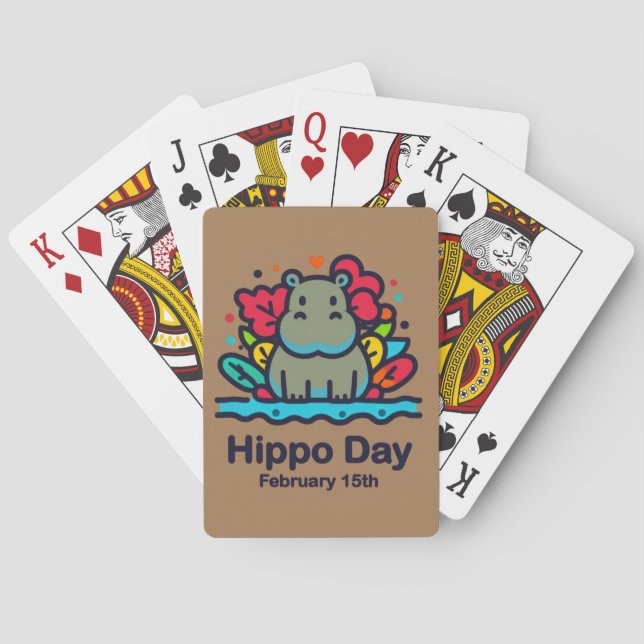 Feb 15th - Hippo Day Poker Cards (Back)