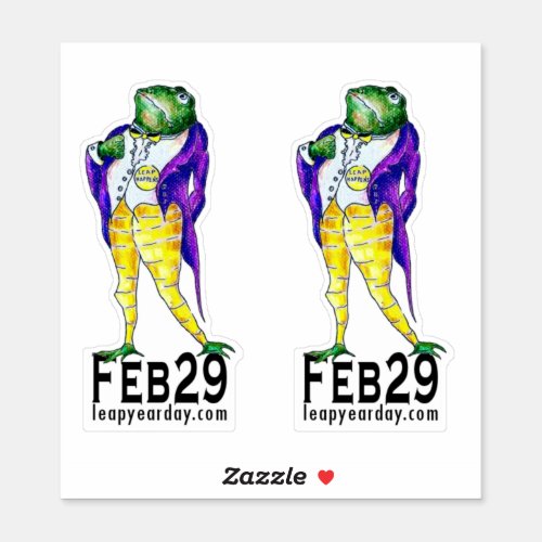 Feb 29 His Royal Leapness Sticker