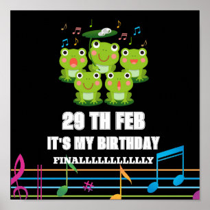Feb 29th Leap Day ,it's my birthday leap year 2028 Poster