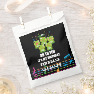 Feb 29th Leap Day ,it's my birthday leap year born Favor Bag