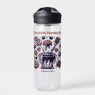Feb 5th - Chocolate Fondue Day Water Bottle
