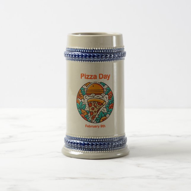 Feb 9th - Pizza Day Beer Stein (Center)