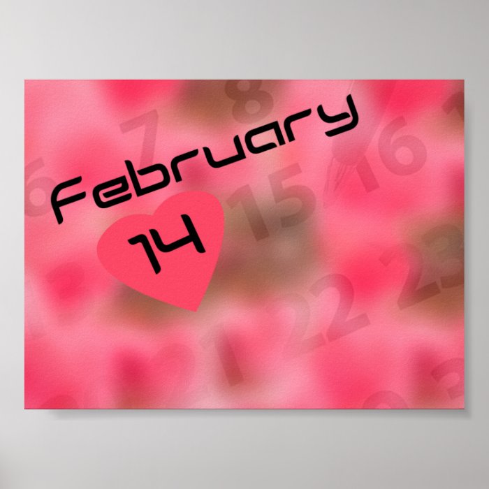 February 14 Valentine's Day Posters