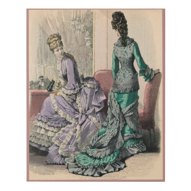 February 1877 Victorian fashions print (Front)
