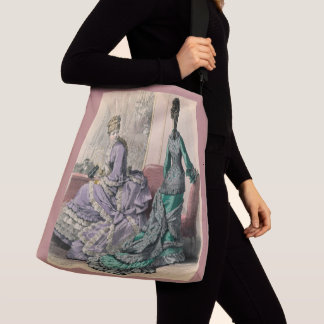February 1877 Victorian fashions print Crossbody Bag