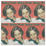 February 1931 movie mag Gloria Swanson cover prin Fabric