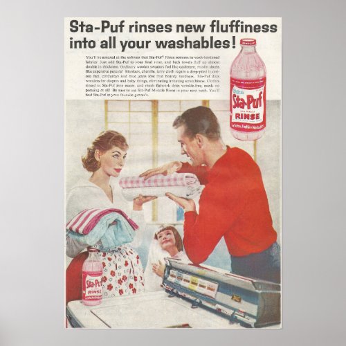 February 1960 Ad Sta Puf Poster