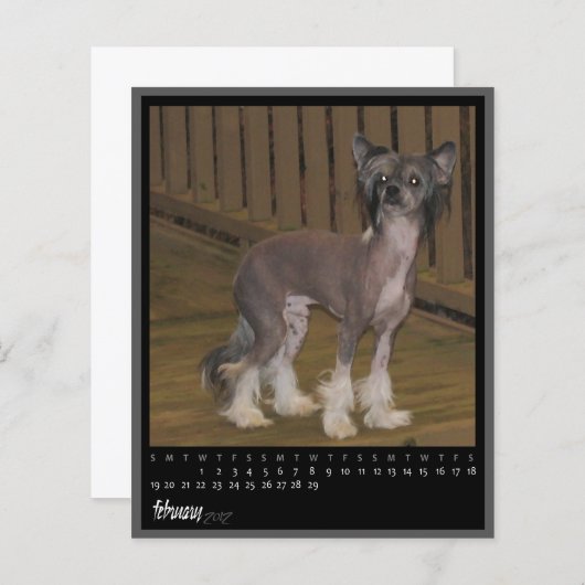 february 2012 calendar (Front/Back)