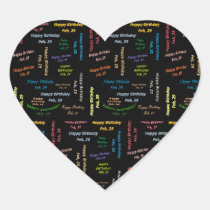 February, 29 Birthday Sticker