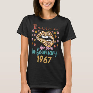 February 56th Birthday This Queen Was Born In Febr T-Shirt