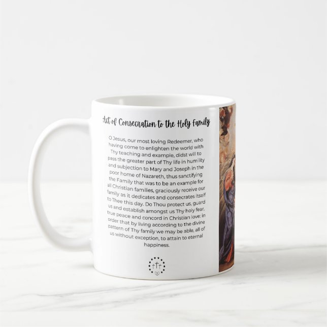 February--Act of Consecration to the Holy Family Coffee Mug (Left)