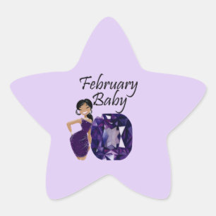 February Baby Star Sticker