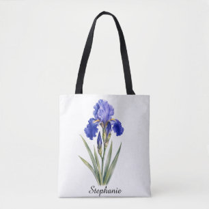 February Birth Flower Iris Tote Bag