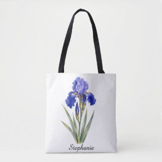 February Birth Flower Iris Tote Bag