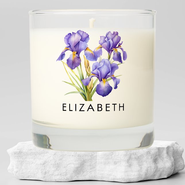 February Birth Month Flower Custom Gift for Her  Scented Candle (Creator Uploaded)