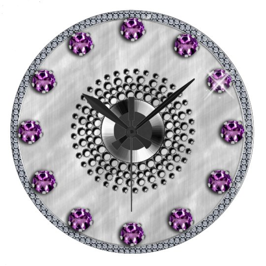 February Birthday Large Clock