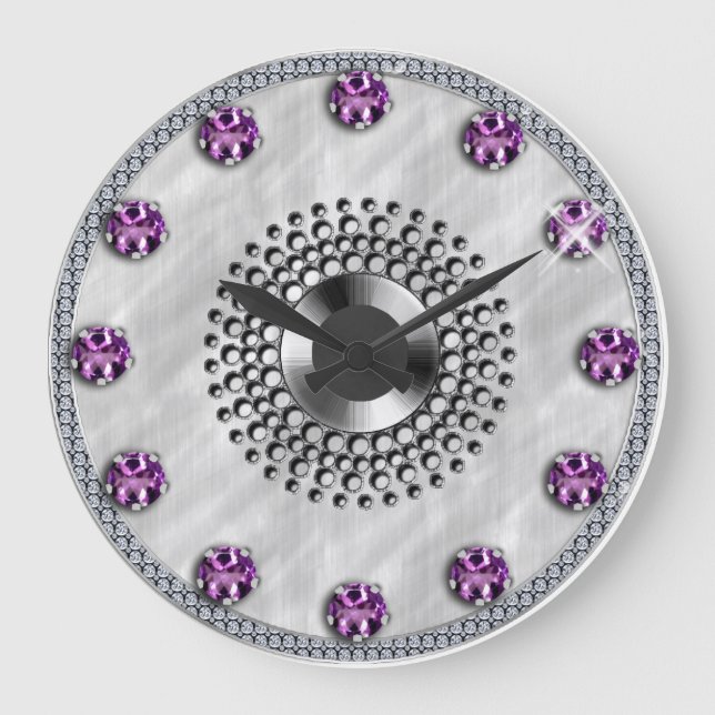 February Birthday Large Clock (Front)