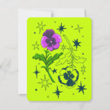 February Birthday Month Card (Violet)