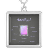 February Birthstone Amethyst Fairy themed Necklace