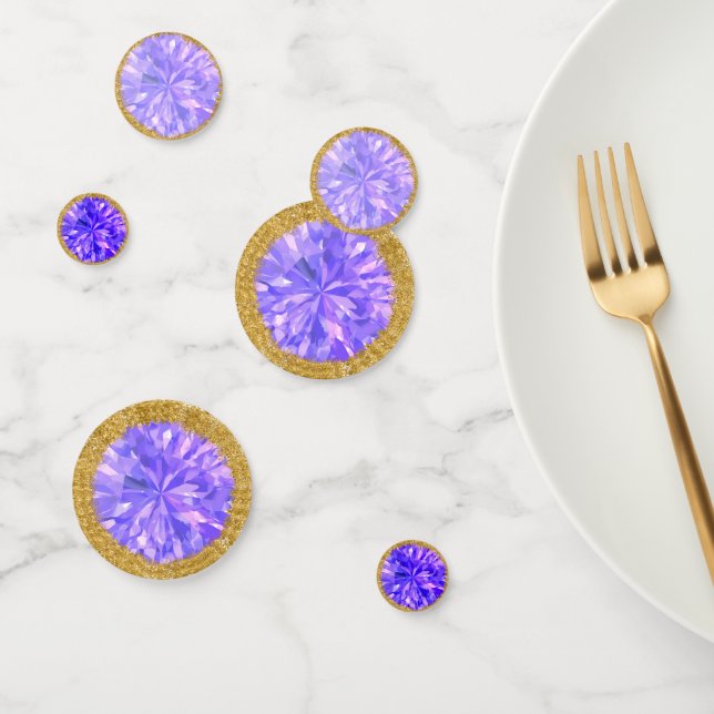 February Birthstone Amethyst Table Confetti (Group)