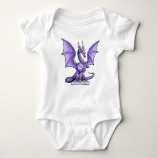 February Birthstone Dragon - Amethyst Baby Bodysuit