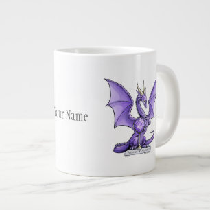 February Birthstone Dragon - Amethyst Giant Coffee Mug