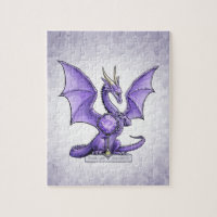 February Birthstone Dragon - Amethyst