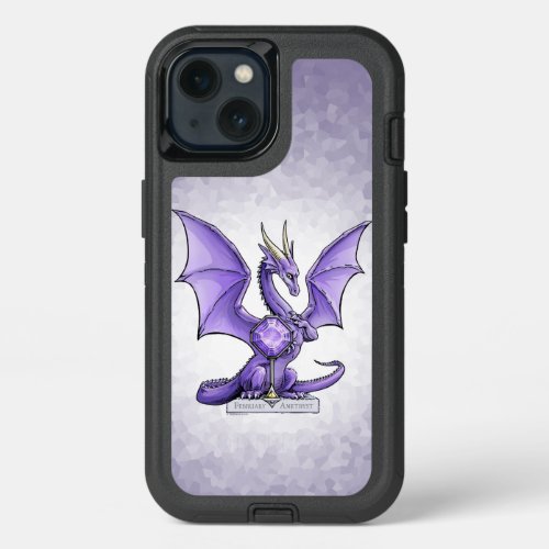 February Birthstone Dragon _ Amethyst Otterbox iPhone 13 Case