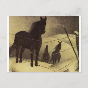 February by Grant Wood Postcard