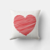 February Calendar - Move Heart over YOUR Day Throw Pillow (Back)