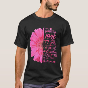 February Girl 1946 77 Years Old 77th Birthday T-Shirt