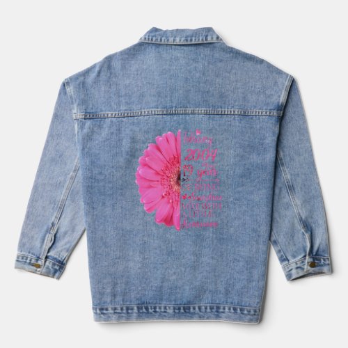 February Girl 2004 19 Years Old 19th Birthday  Denim Jacket