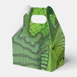 February Green Favor Boxes