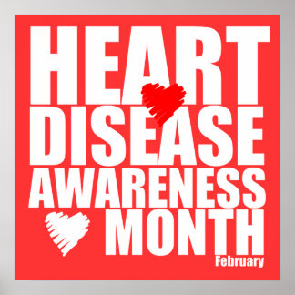 Heart Disease Awareness Posters | Zazzle