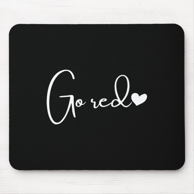 February Heart Health Month American Heart Health  Mouse Pad (Front)
