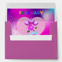 February Heart Month Matching Envelopes