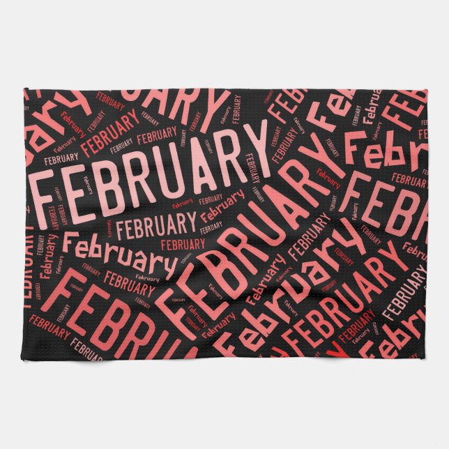 February Heart Towel (Horizontal)