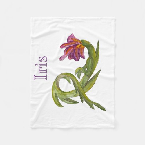 February Iris dragon Fleece Blanket