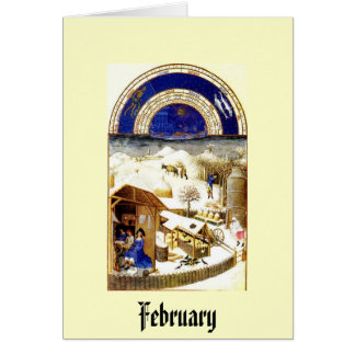 February - Les Tres Riches Heures du Duc de Berry Cards