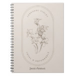 February Violet Birth Month Flower Aesthetic Art Notebook at Zazzle