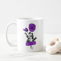 February Violet Flower Bandaid