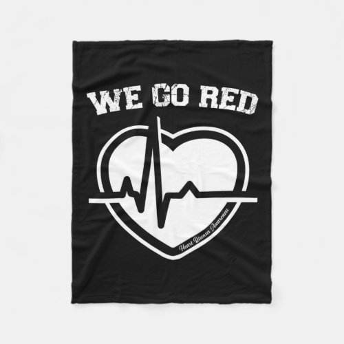 February We Go Red Heart Disease Awareness Month A Fleece Blanket