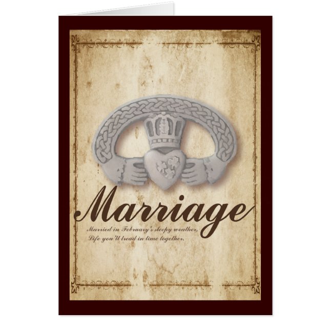 February Wedding Wishes Cards (Front)