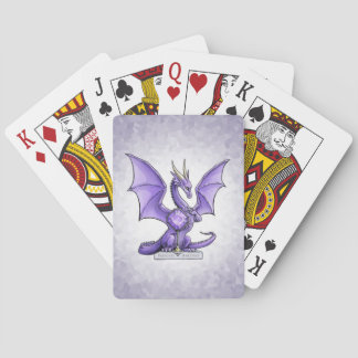 February's Birthstone Dragon: Amethyst Poker Cards