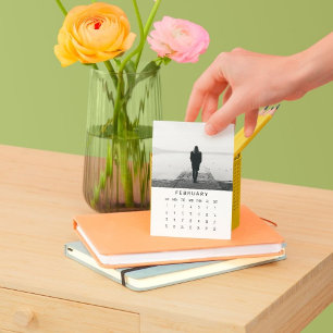 Februrary Moments: Portrait Easel Calendar 2026 Holder