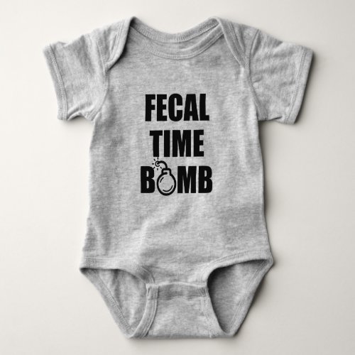 FECAL TIME BOMB BABY BODYSUIT
