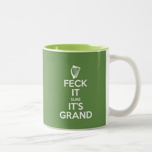 Feck It _ Harp Two_Tone Coffee Mug