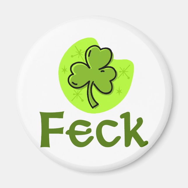 Feck Shamrock Magnet (Front)