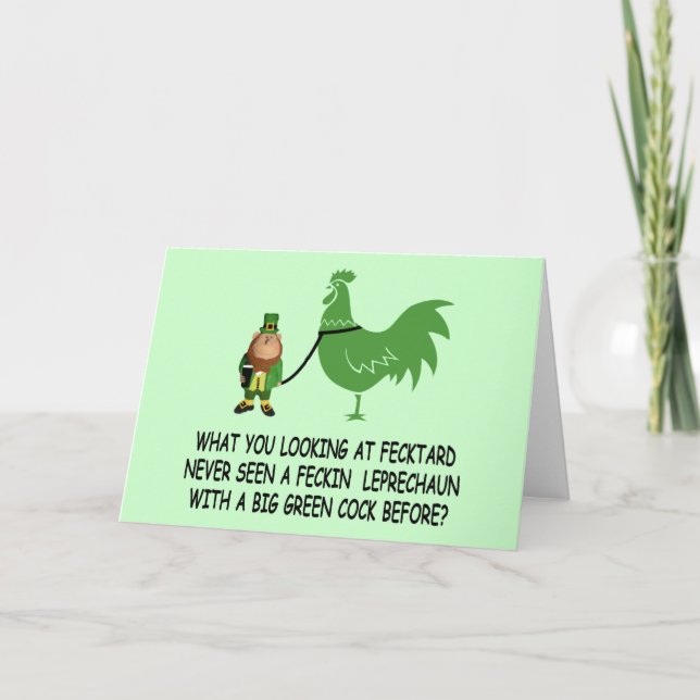 Feckin Irish fecktard Card (Front)
